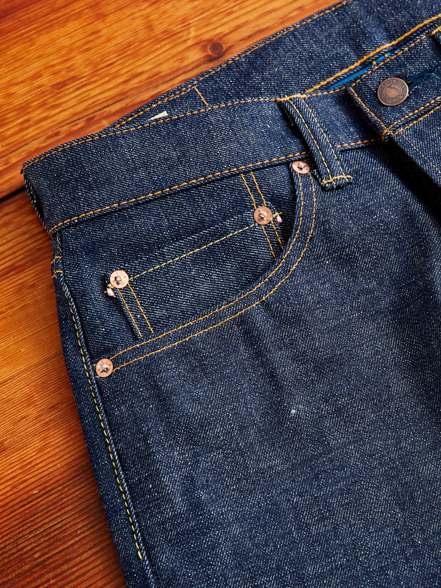 0605-40 "Legacy Blue" 14.7oz Selvedge Denim - Natural Tapered Fit
