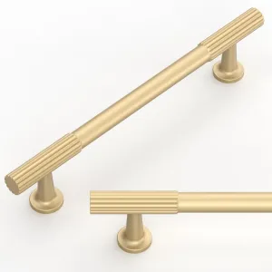 10 Pack Brushed Gold Cabinet Pulls 5 Inch(128mm) Kitchen Cabinet Handles Cabinet Hardware for Drawer Pulls