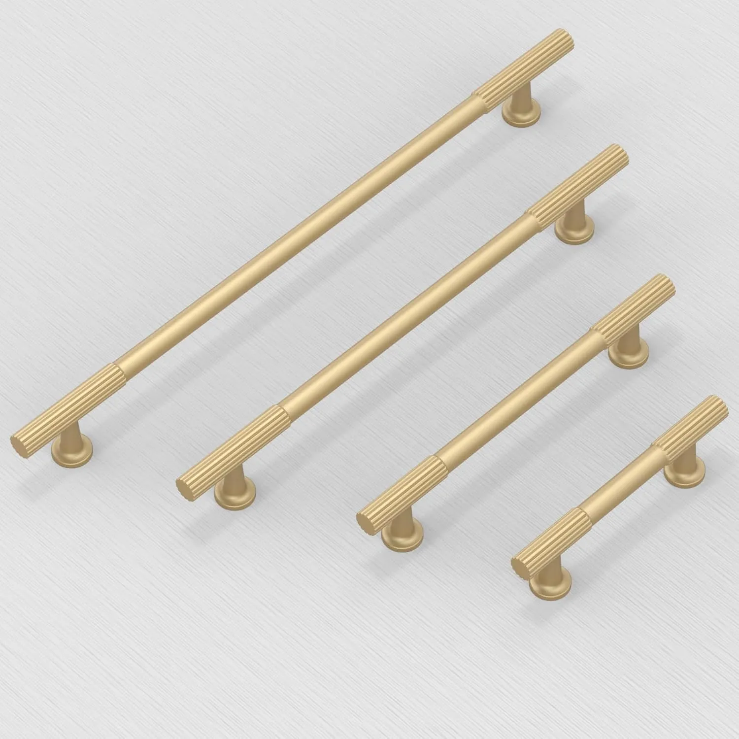10 Pack Brushed Gold Cabinet Pulls 5 Inch(128mm) Kitchen Cabinet Handles Cabinet Hardware for Drawer Pulls