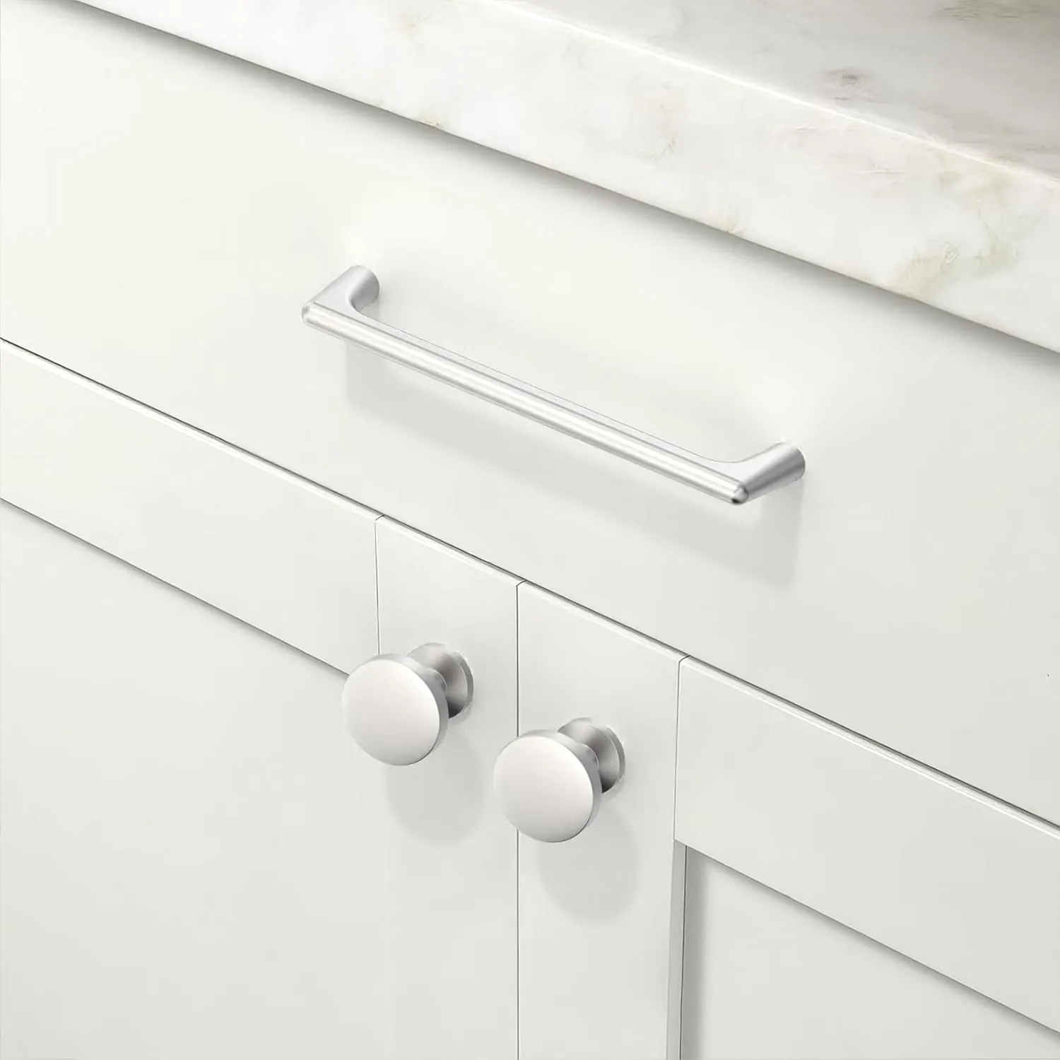 10 Pack Brushed Satin Nickel Cabinet Pulls 5 Inch(128mm) Kitchen Cabinet Handles Cabinet Hardware for Drawer Pulls