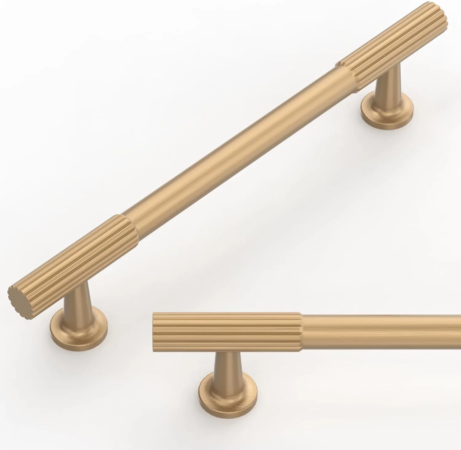 10 Pack Champagne Bronze Cabinet Pulls 5 Inch(128mm) Kitchen Cabinet Handles Cabinet Hardware for Drawer Pulls