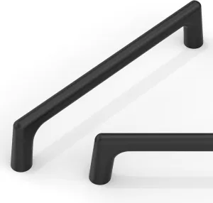 10 Pack Matte Black Cabinet Pulls 5 Inch(128mm) Kitchen Cabinet Handles Cabinet Hardware for Drawer Pulls