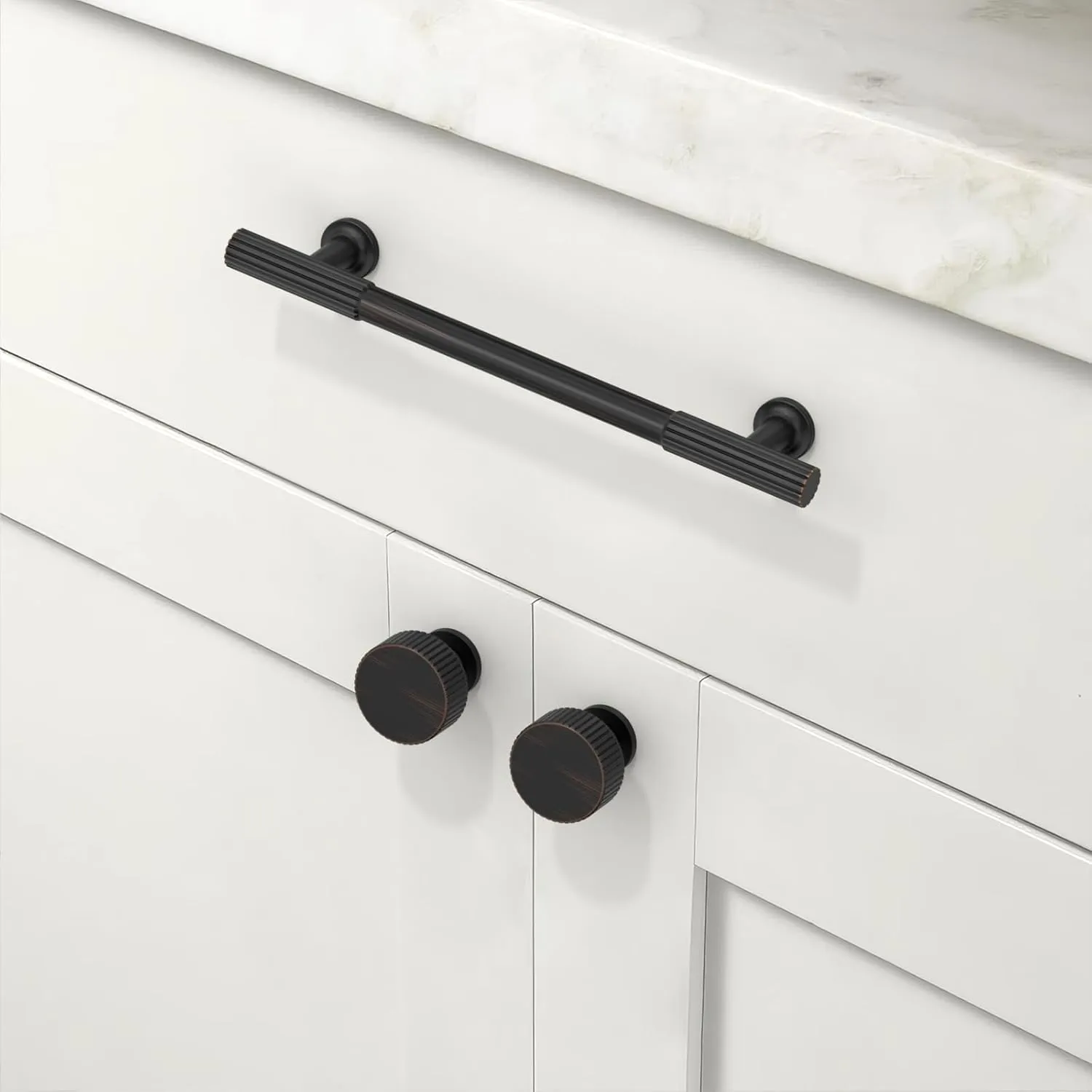 10 Pack Oil Rubbed Bronze Cabinet Pulls 5 Inch(128mm) Kitchen Cabinet Handles Cabinet Hardware for Drawer Pulls