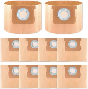 10 Pack Replacement 25-1238 Vacuum Bags for Porter-Cable and Stanley 4 Gallon Wet/Dry Vacuum, Replace Part 25-1238 SL18301-3B PCX18301-4B
