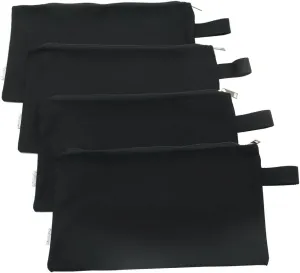 100% Cotton 16oz Heavy Duty Multi-purpose Canvas Zipper Tool Bag Organize Storage Pouch 4-pack
