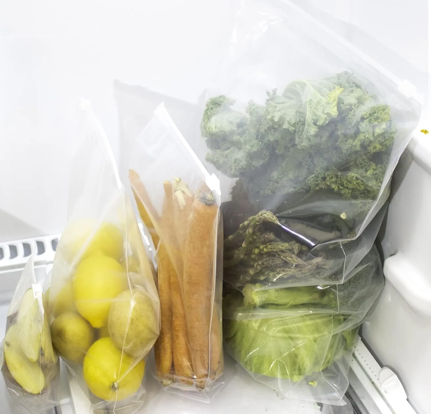 100 Count - Slider Zip Jumbo Food Storage Bags, 16" x 18" 3 Mil Heavy Duty, Extra Large, Strong & Durable For Freezer Storage. GPI