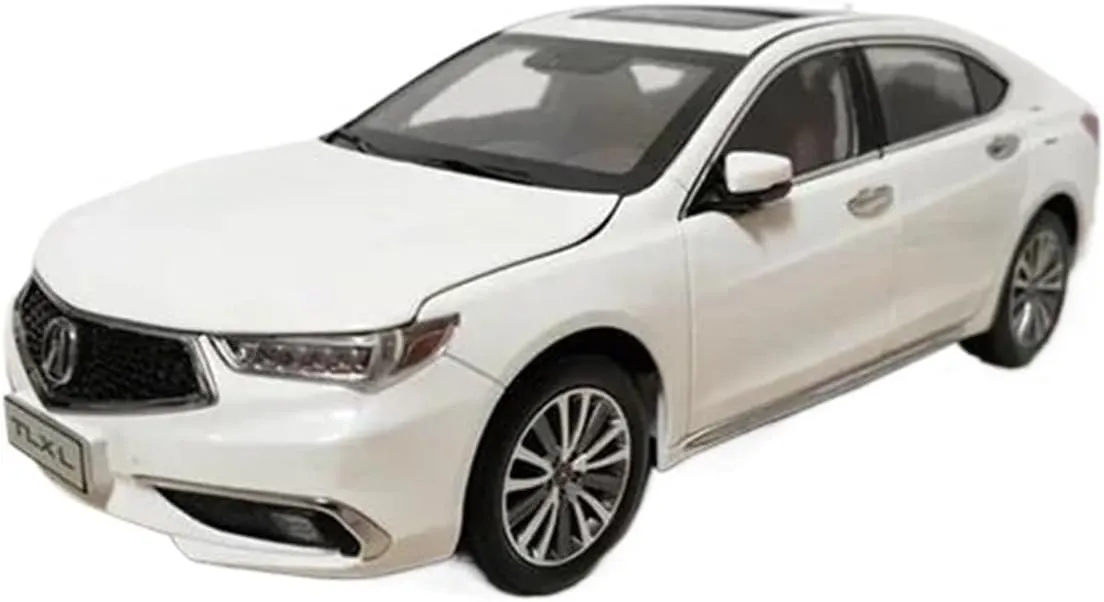 1:18 for Honda Acura TLX-L Alloy Car Model Simulation Collection Ornament Mini Simulation Toys(White)