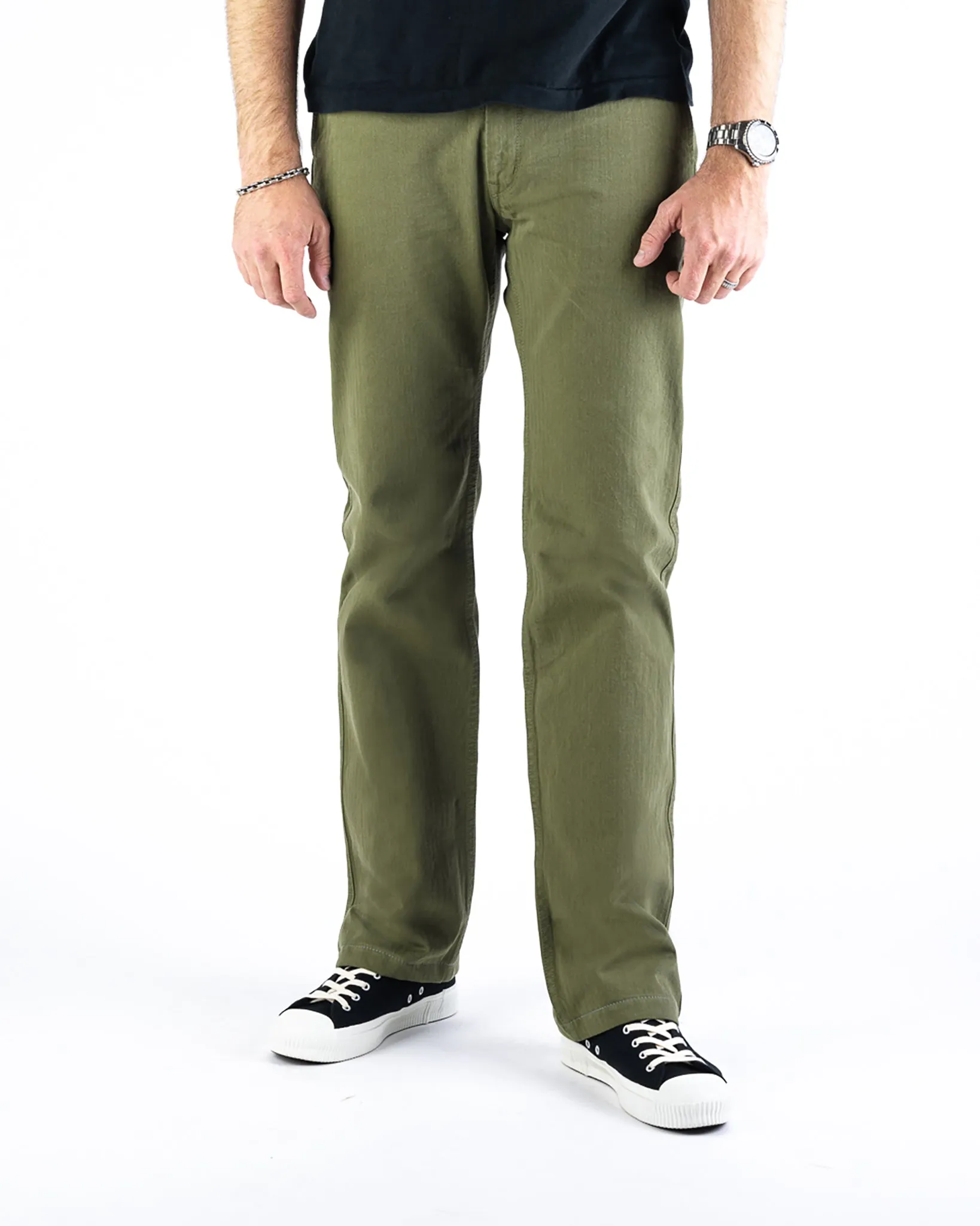 11oz Herringbone Work Pants - Olive Drab Green