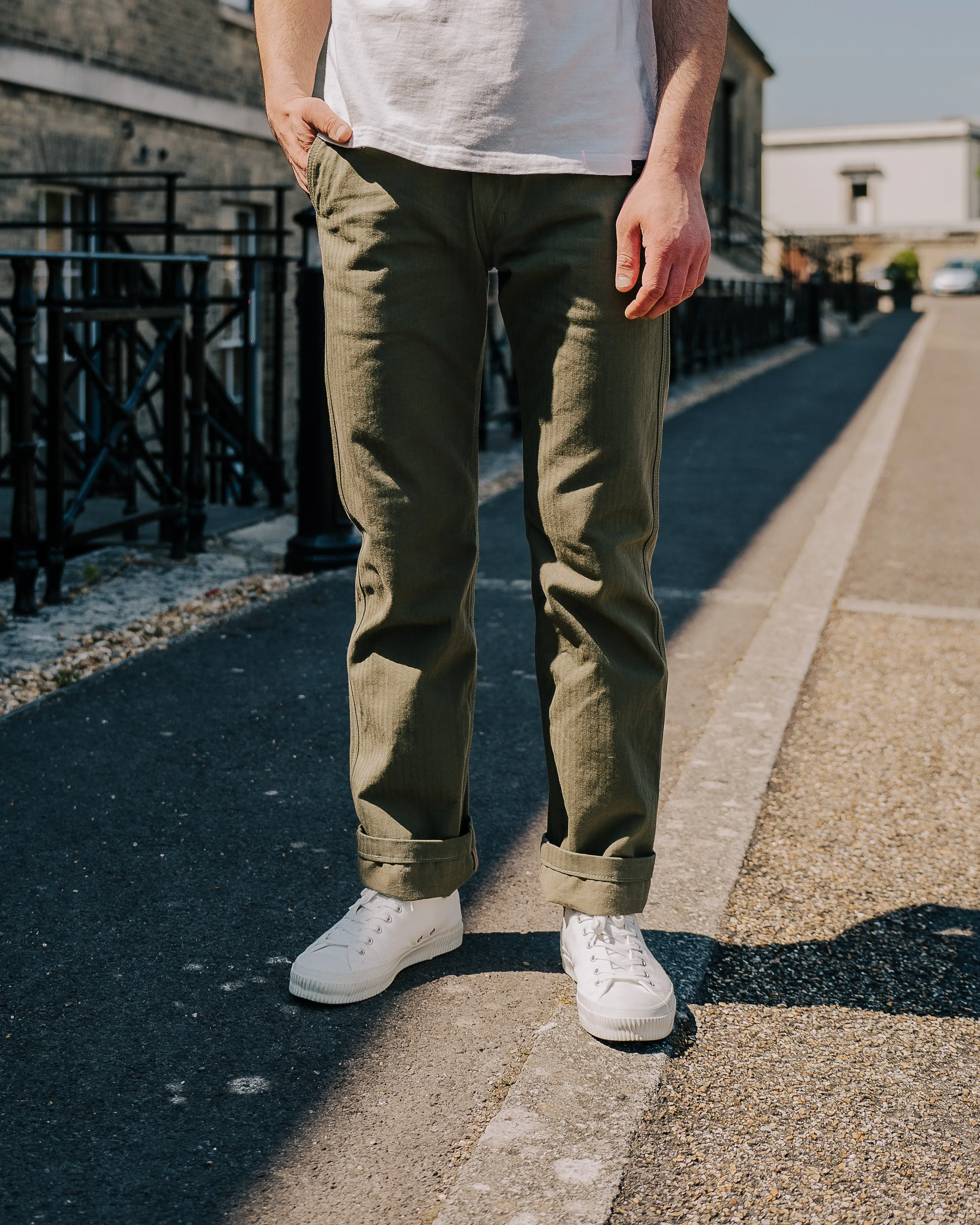 11oz Herringbone Work Pants - Olive Drab Green