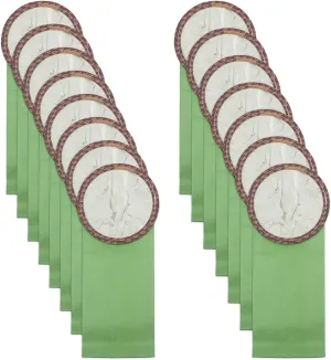 15 Pack 100431 Micro Filter Bags Open Cirular Collar Fit for ProTeam 6 Quart Backpack Vacuum Super QuarterVac, QuietPro BP, AviationVac