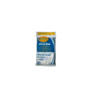 15 Panasonic U, U-3 & U-6 Microfiltration Vacuum Bags