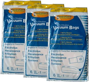 18 EnviroCare Replacement Designed To Fit Electrolux Renaissance Micro Filtration Style R Vacuum Bags   3 Filters