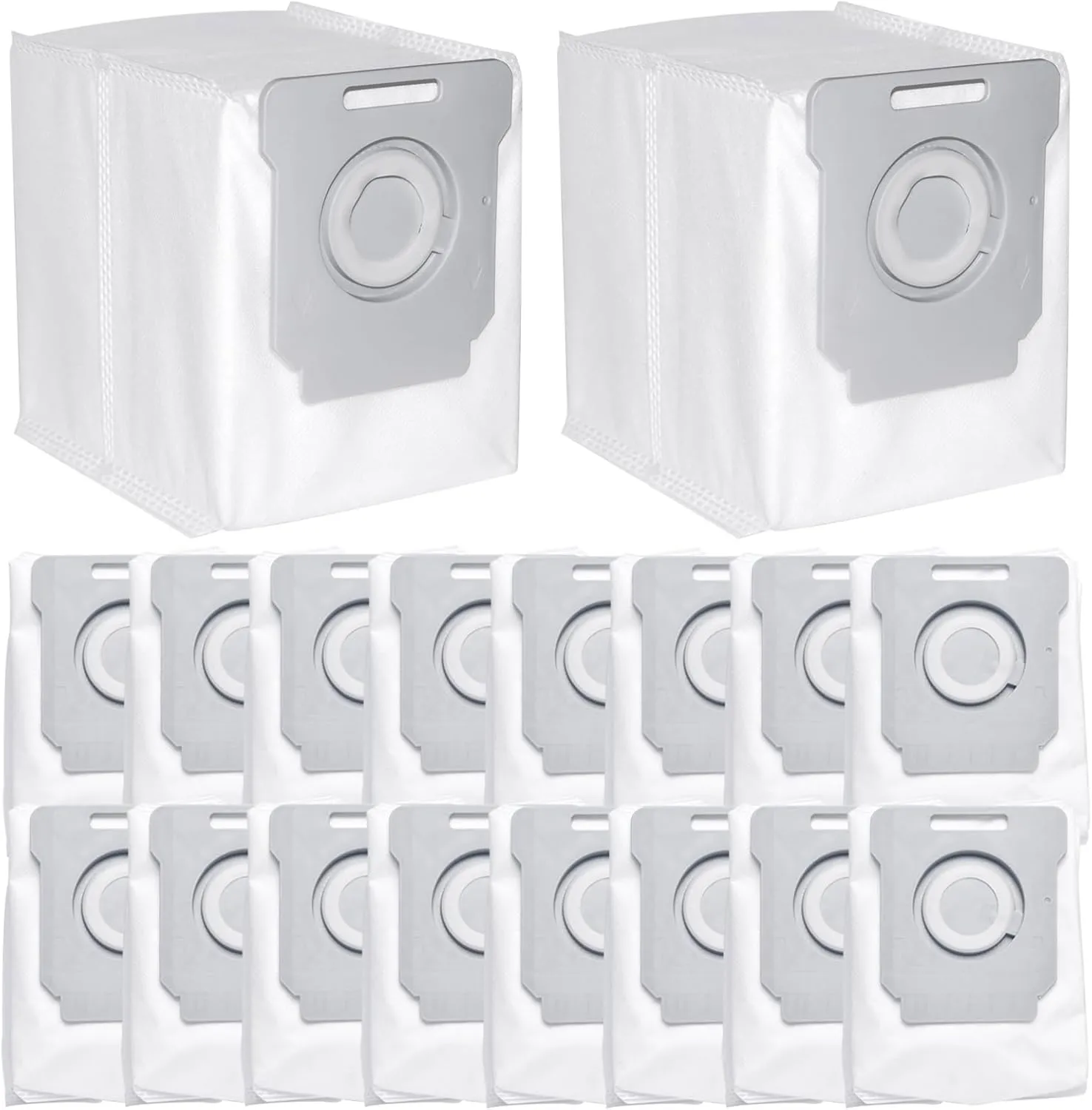 18 Pack Vacuum Bags Compatible with iRobot Roomba Bags i7 i7  i3 i3  i4 i4  i6 i6  i8 i8  i1 i1  j7 j7 /Plus S9 S9  I & S & J Series Robot Vacuum Parts, Reuse Automatic Dirt Disposal Bags
