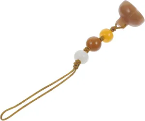 1Pc Lotus Seedpod Pendant Key Lanyard Stylish Jade Seedpod Charm for Car Keys Phones Bags and Electronics Present for Family and Friends Durable and Eye Catching Design