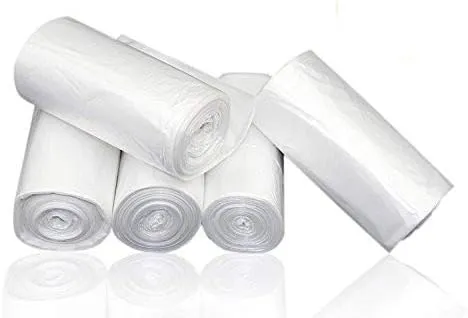 2 Gallon Light Duty Wastebasket Trash Bags, Clear, 250 Counts/ 5 Rolls
