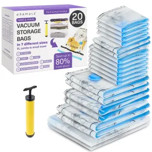 20 Vacuum Storage Bag Set (Multiple Sizes)