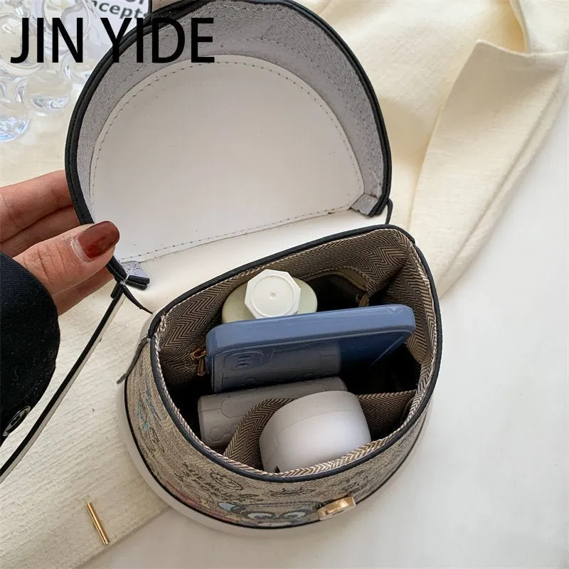 2023 Brand Graffiti Horseshoe Bags for Women High Quality Leather Shoulder Bag Luxury Purses and Handbags Designer Crossbody Bag
