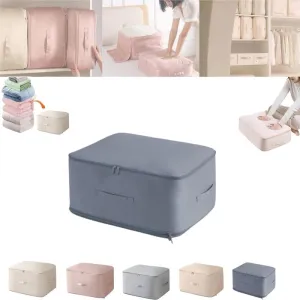 2024 New Space Saving Self Compression Organizer,Compression Duvet Storage Bag Large Capacity,Self Compression Moving Organizer Bags Heavy Duty Moving Bags for Comforters, Blue
