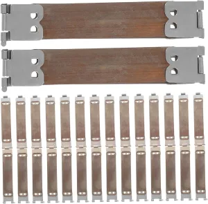 20Pcs Metal Internal Flex Frame Handbag Hinges Elastic Clip Craft Accessories for Sewing Projects Canvas for Coin Purses Handbags