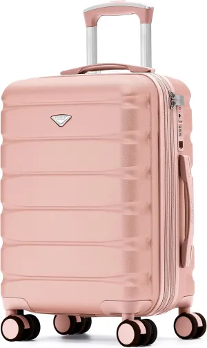 22x14x9 Expandable Carry On Suitcase Hardside TSA Lock USB C Port Lightweight Luggage Silent Double Spinner Wheels Maximum Overhead Carry-On Bag For American & United Approved Airlines