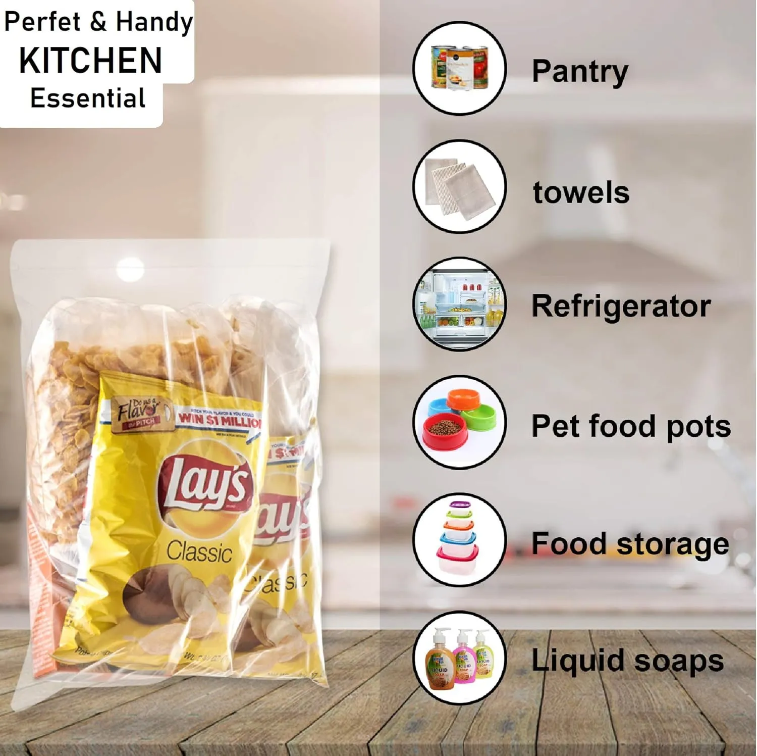 25 COUNT 4 MILL - EXTREME THICK BAGS - 14x20" 3.5 GALLON-Large Super Spacious Strong Clear Big Bags, Zipper, Heavy Duty, Plastic Food Storage Bags For Clothing, Toys, Storage, Moving, Organization