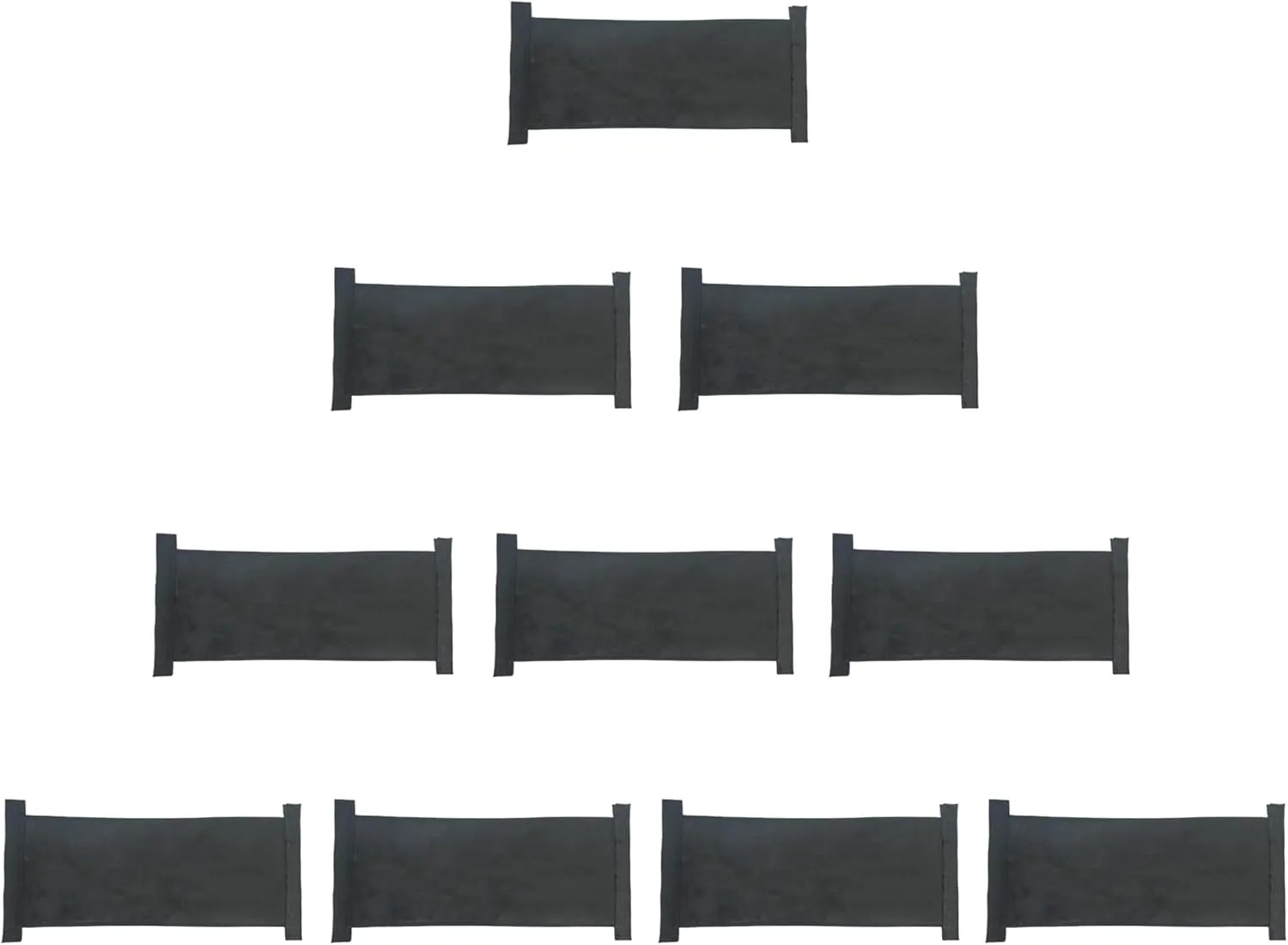 2.5ft x 1ft Self - Absorbing & Expandable Flood Bags - Evenly - Placed Absorbents, Super - Convenient Use - Ideal for US Homes, Garages, Warehouses, Stores & All Entrances (2.5ft * 1ft (Pack of 10))