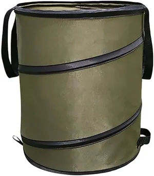 2pack Foldable Courtyard Garbage Bags, Oxford Cloth Fallen Leaf Collection Bag With Zipper Reusable Horticultural Containers for Courtyard Camping