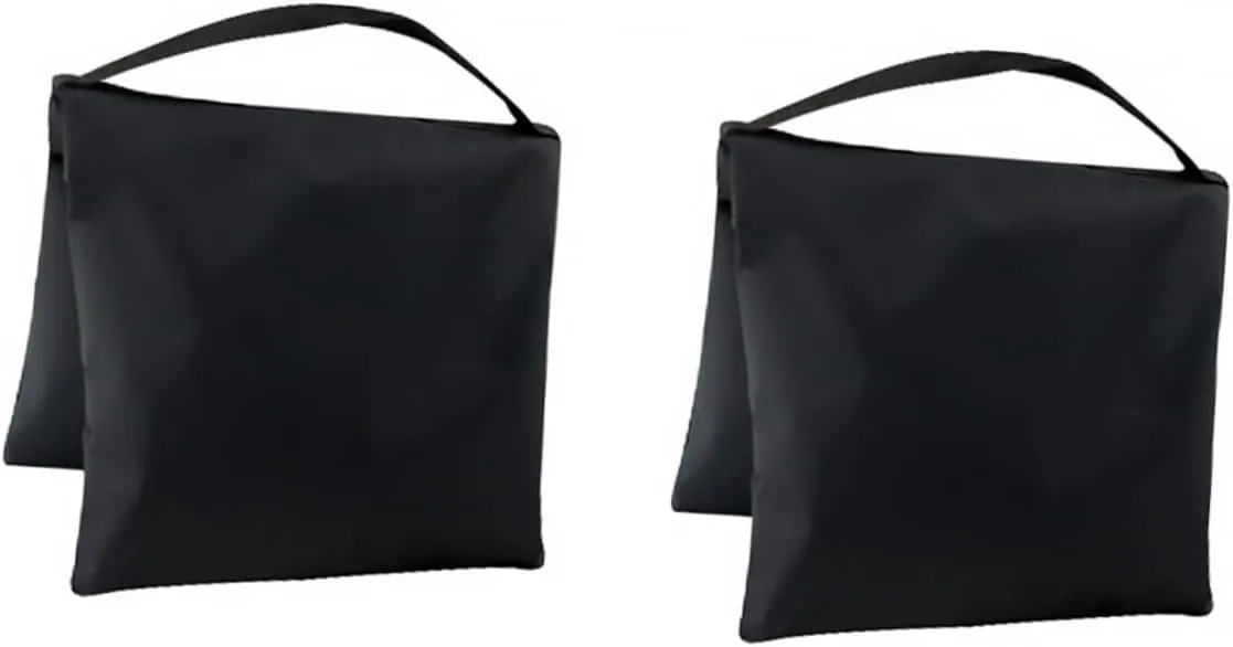 2pcs Heavy Duty Sandbags Set for Tripod Saddlebag Outdoor Film Zipper Stabilize Equipment