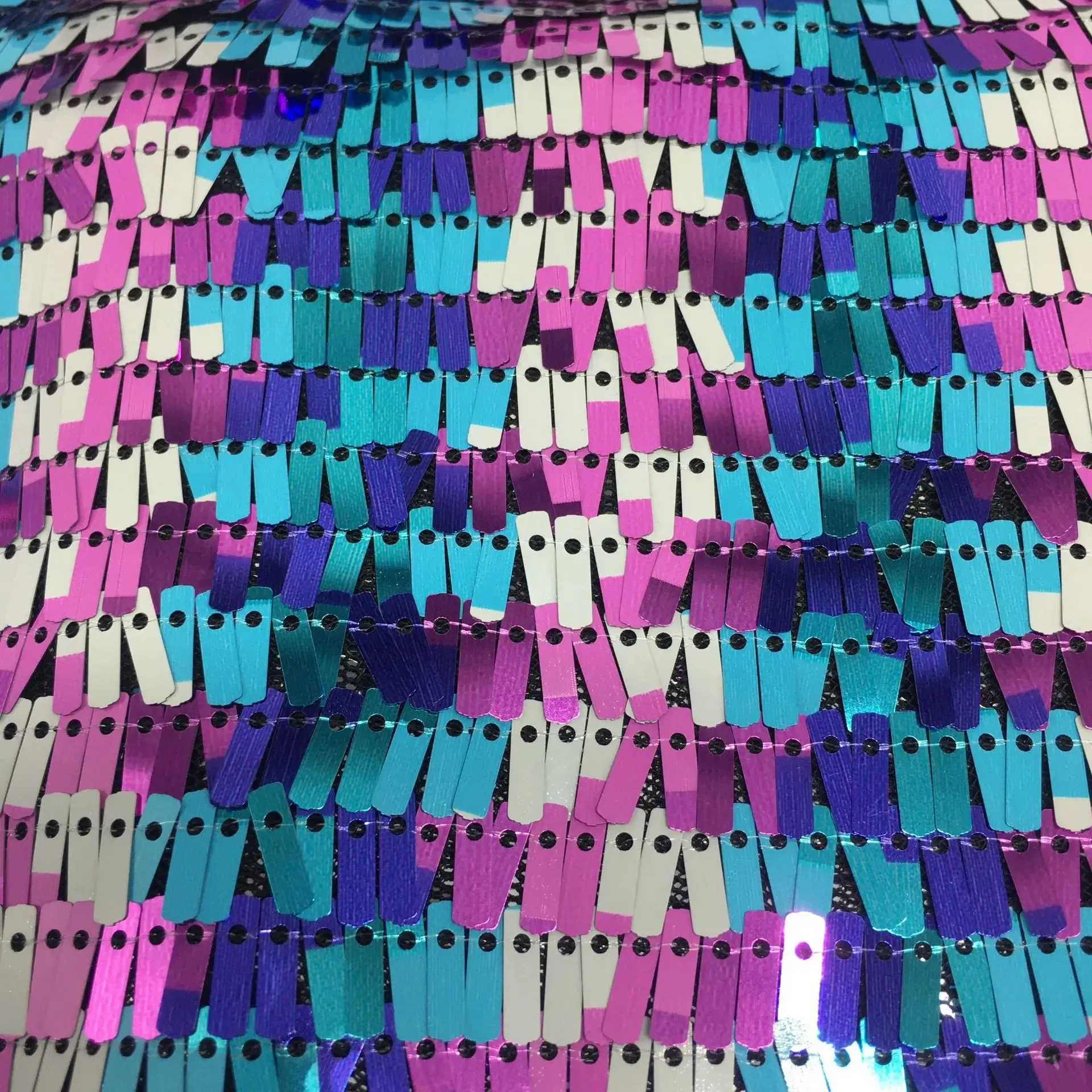 3x9mm Small Blade Sequin Fabric Closing Evening Dress Short Skirt Designer Cloth Backpack Shoes Diy Material Black 19 Colors