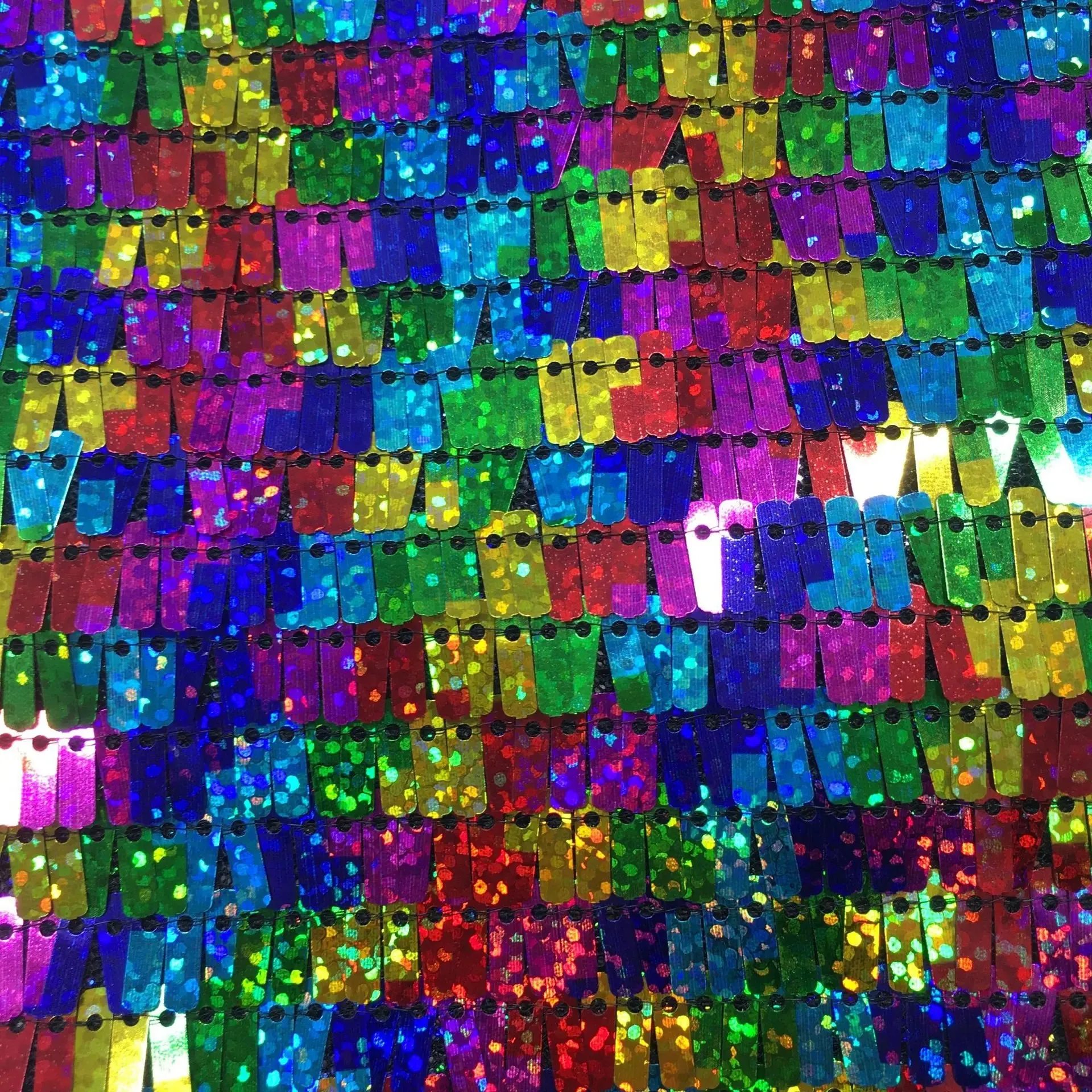 3x9mm Small Blade Sequin Fabric Closing Evening Dress Short Skirt Designer Cloth Backpack Shoes Diy Material Black 19 Colors