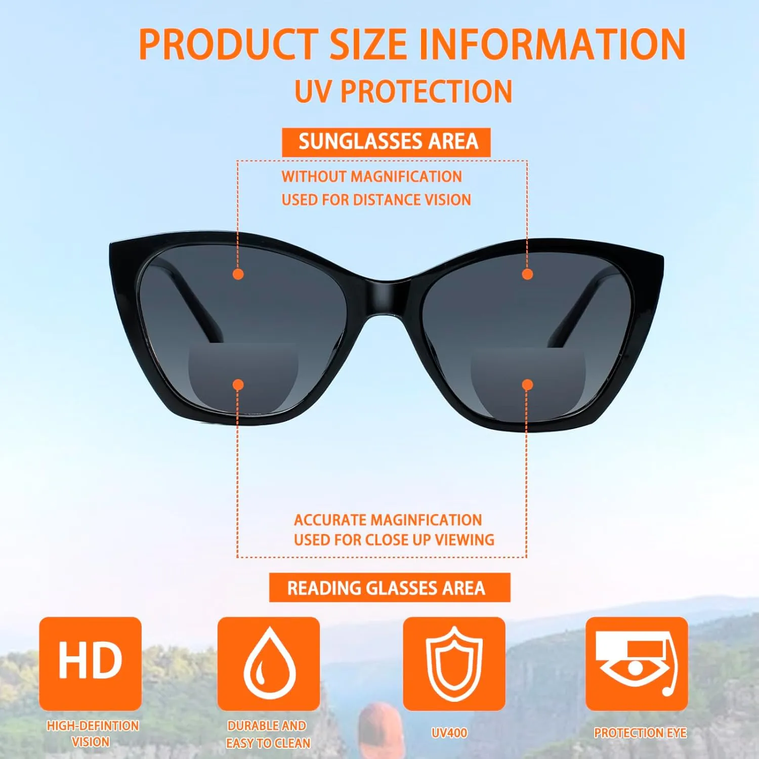 4 Pack Bifocal Reading Glasses for Women Men Sun Readers Spring Hinge Outdoor Sunglasses Fashion Bifocal Eyeglasses