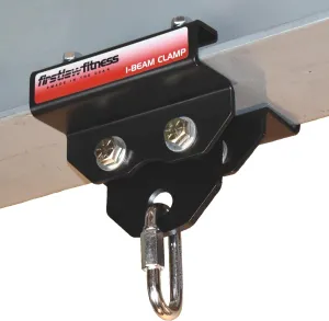 4.25" Wide I-Beam Clamp - 1000 LBS Load Rating - (Set for 4.25" Wide I-Beam) - for Gymnastic Rings - Climbing Ropes - Heavy Bags - Multi-Fitness
