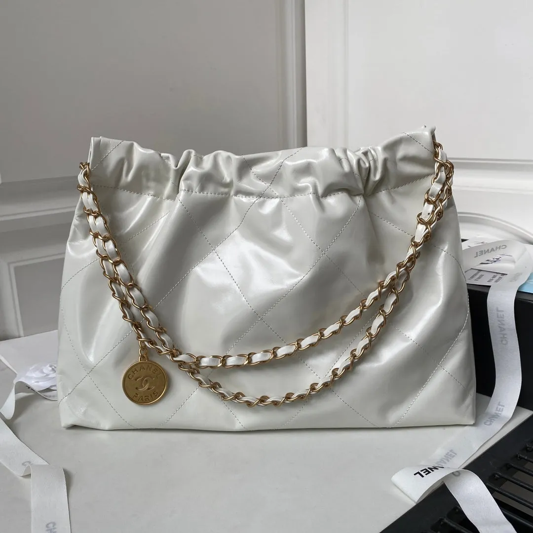 45cm Hobo 24C Lambskin Light CHANEL Seasonal clearance Massive bargain Grey 22 bag