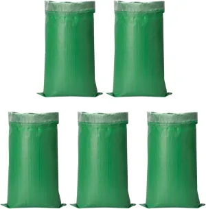 5 Pieces Lawn Garden Bags,Agricultural Fertilizer Bags,Waterproof Double Layer Coated Sacks,Transport Sacks Leaf Container, 50x90cm