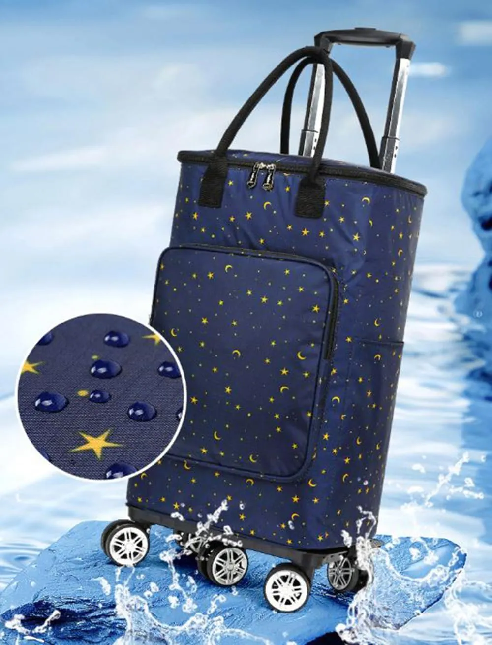 5-Wheeled Household Foldable and Detachable Shopping cart（HGZ5J）