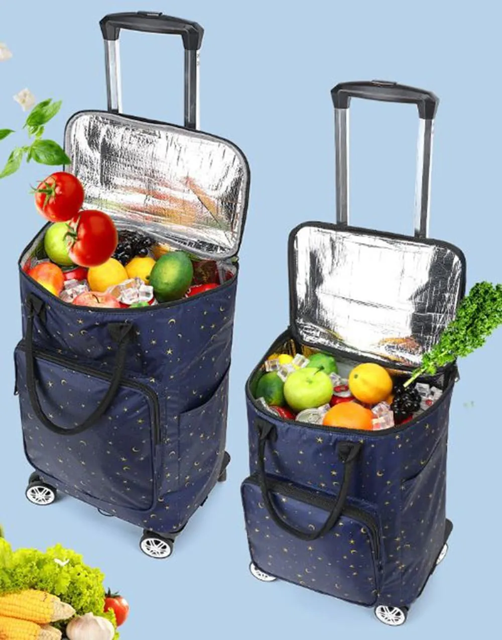 5-Wheeled Household Foldable and Detachable Shopping cart（HGZ5J）