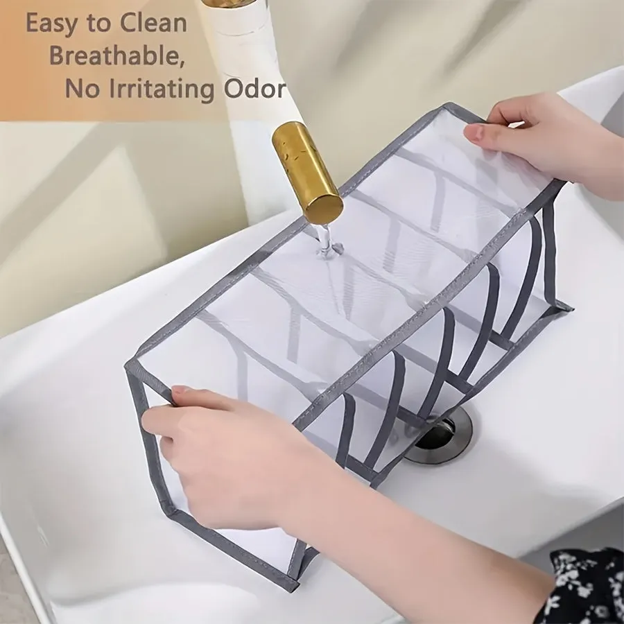 6PCS Clothes Organizer Foldable Drawer Packing Cube Underwear Pants Storage Bag