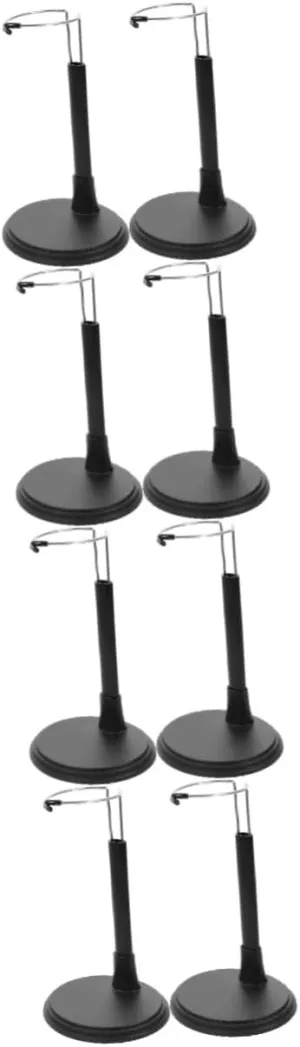 8pcs Adjustable Doll Display Holder Height-adjustable Action Figure Stand Expandable Waist Wire Base for Organizing Dolls Figures