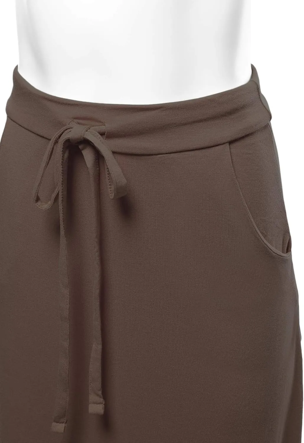 A2Y Women's Basic Foldable High Waist Floor Length Maxi Skirts