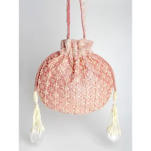 Adora By Ankita Rosa Pearl Jaali Bag