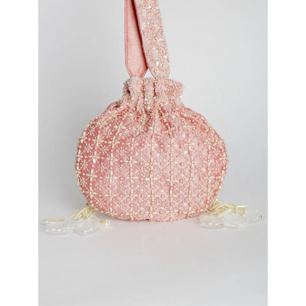 Adora By Ankita Rosa Pearl Jaali Bag