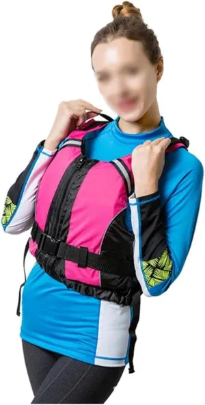 Adult Life Jackets High Buoyancy Life Jacket Multifunction Life Jackets Lightweight Life Jackets with Zipper for Paddle Boarding Surfing(S/M)