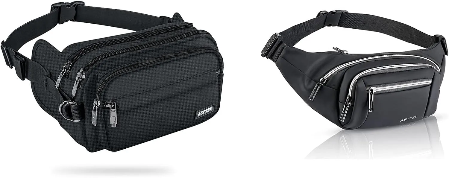 AGPTEK RFID Large Capacity Waist Bag And Waterproof Fanny Bag for Running