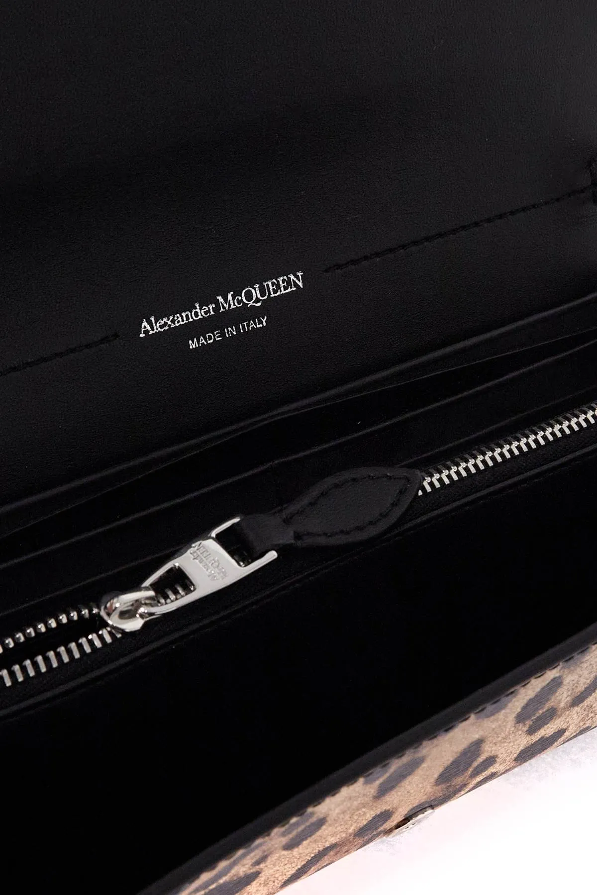 Alexander Mcqueen Mini Animal Print Eco Leather Crossbody Bag