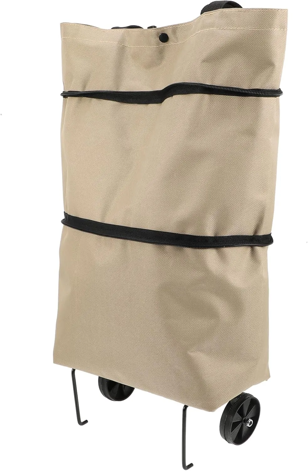 Alipis Shopping Wheel Bag Foldable Shopping Bag Foldable Cart with Wheels Grocery Cart Trolley Trolley Wood