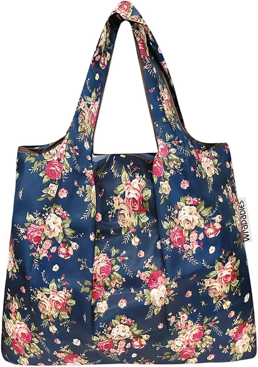 allydrew Foldable Tote Nylon Reusable Grocery Bag (Set of 2)