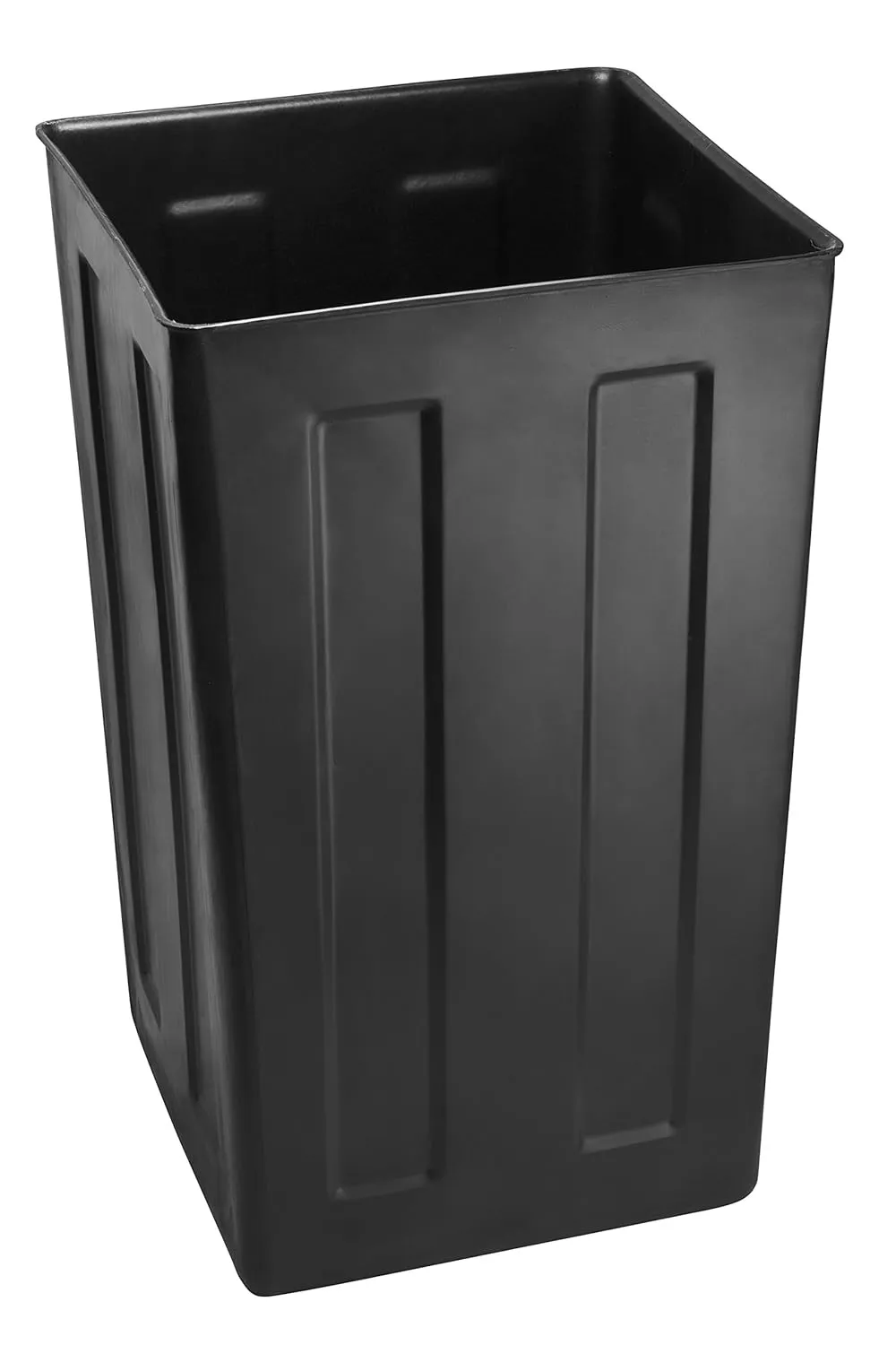 Alpine Industries Rugged 40-Gallon All-Weather Outdoor Recycle Bin Trash Can Container (Without Ash Tray, Steel Panels)