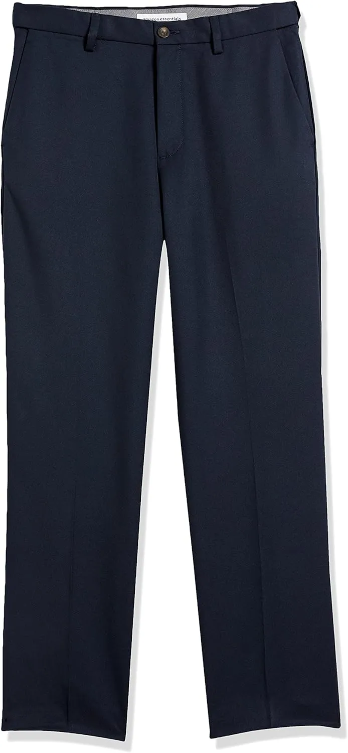 Amazon Essentials Men's Classic-Fit Expandable-Waist Flat-Front Dress Pant