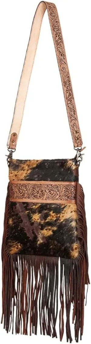American Darling Messenger Hair On Genuine Leather Women Bag Western Handbag Purse