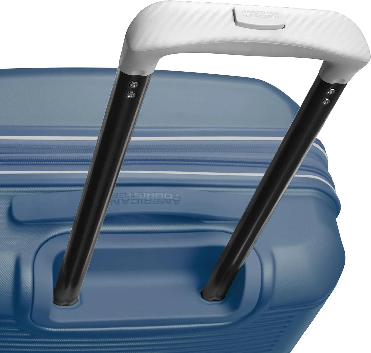 American Tourister Stratum 2.0 Expandable Hardside Luggage with Spinner Wheels, 2-Piece Set 20/28, Blue